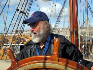 Der Autor auf dem Korsarenschiff Étoile du Roy